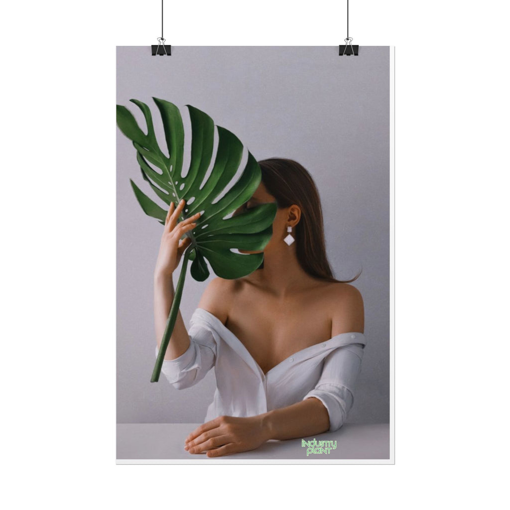 MONSTERA MYSTIQUE Botanical Chic Fine Art Poster — Woman with Monstera Wall Fine Art by INDUSTRY PLANT @AutoPaybump