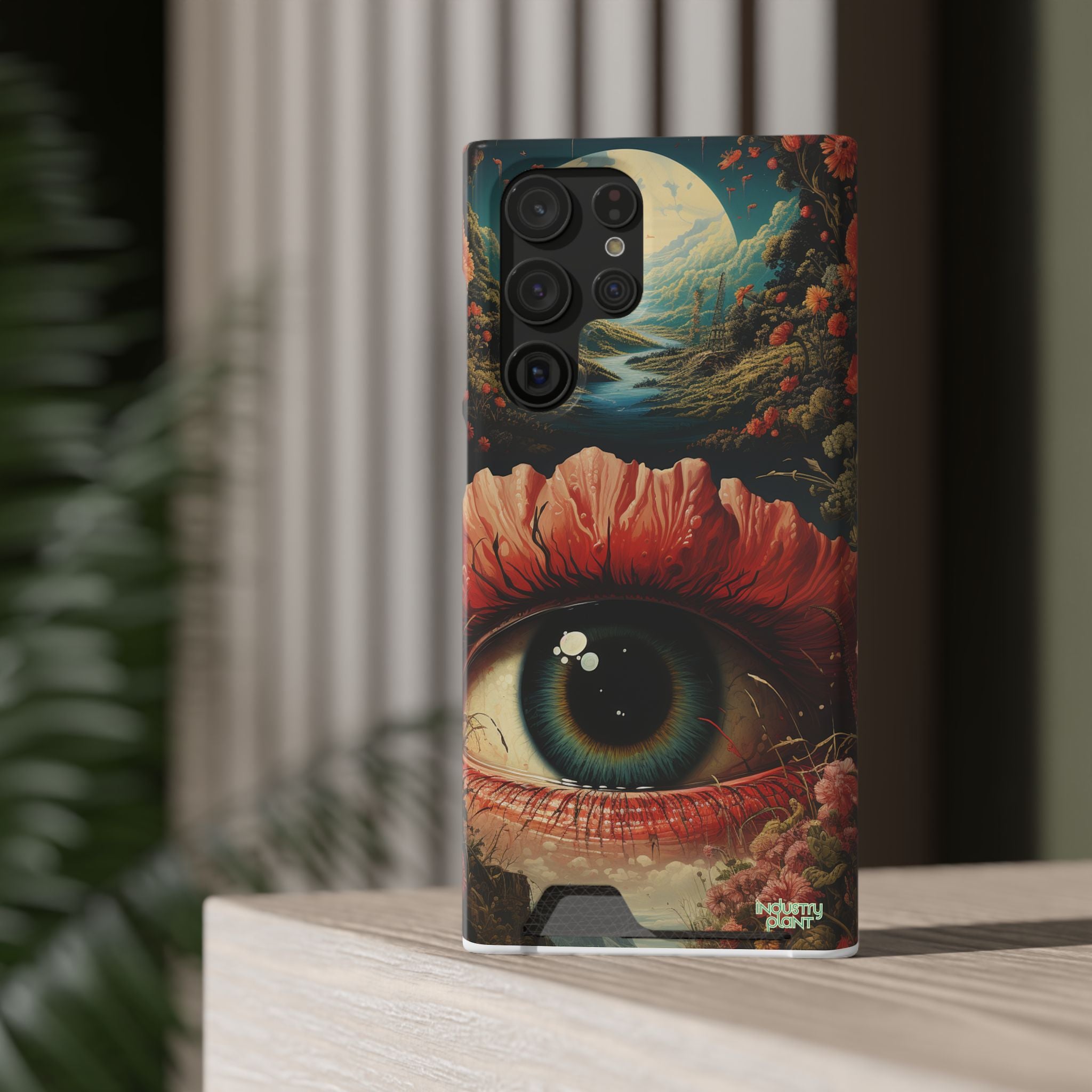 Eye Bloom Here... Stylish Phone Case with Card Holder by INDUSTRY PLANT @AutoPaybump