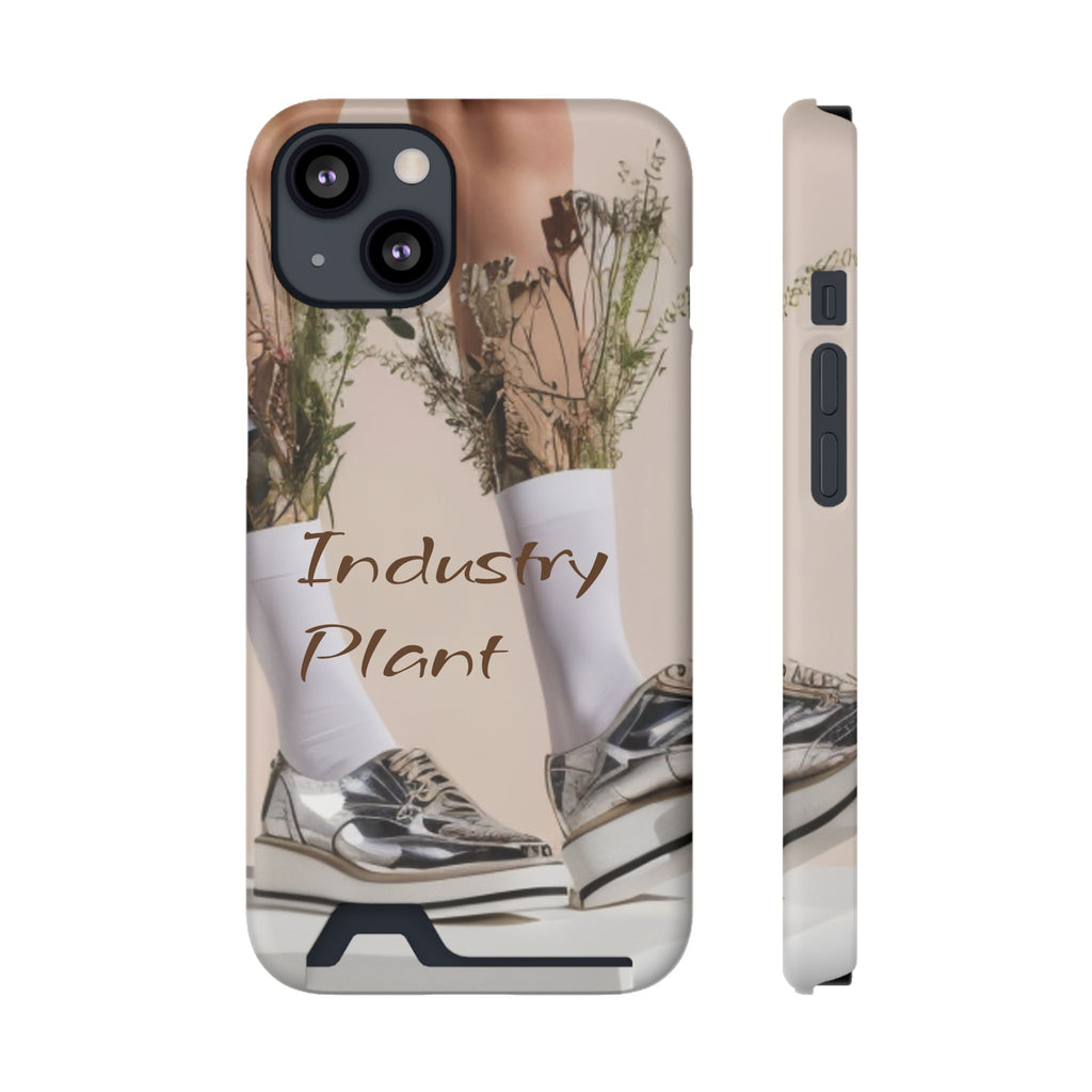ALWAYS RUNNING ON PLANT POWER Stylish Phone Case with Card Holder by Industry Plant @AutoPaybump