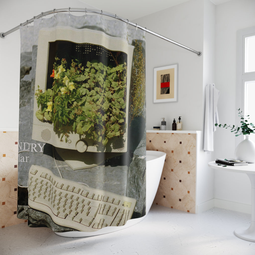 EVERGREEN MICROSOFT PC Shower Curtain by Industry Plant