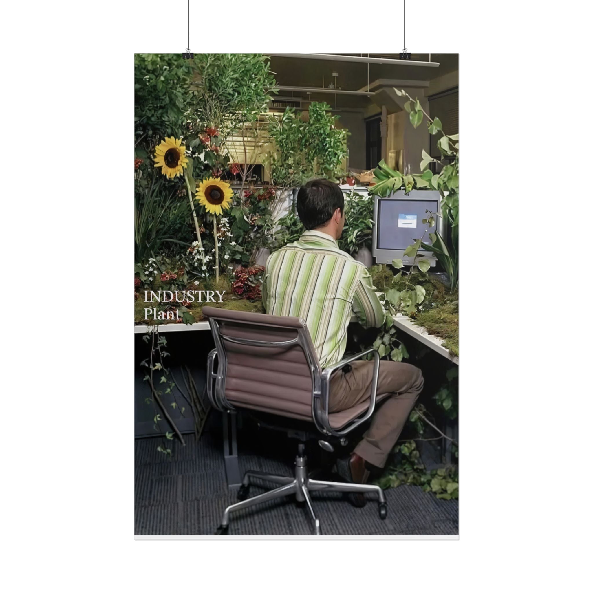 YOU'VE OUTGROWN THIS DAMN JOB!!! Fine Art Poster — Office Garden Fine Art Print by Industry Plant @AutoPaybump