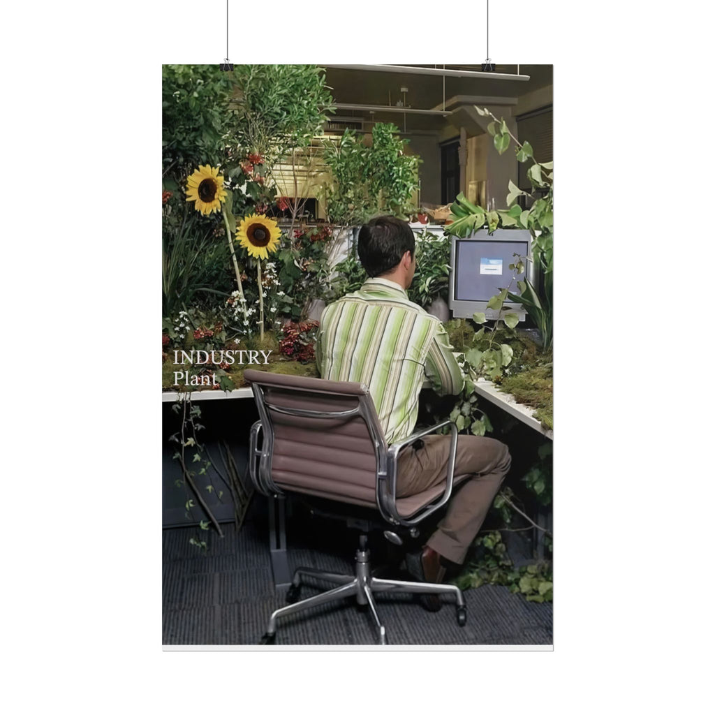 YOU'VE OUTGROWN THIS DAMN JOB!!! Fine Art Poster — Office Garden Fine Art Print by Industry Plant @AutoPaybump