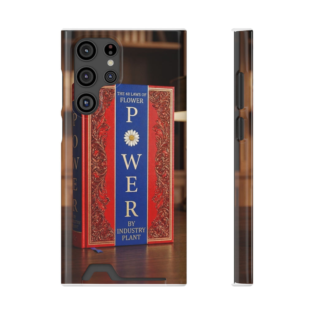 48 LAWS of FLOWER POWER Stylish Phone Case with Card Holder by INDUSTRY PLANT