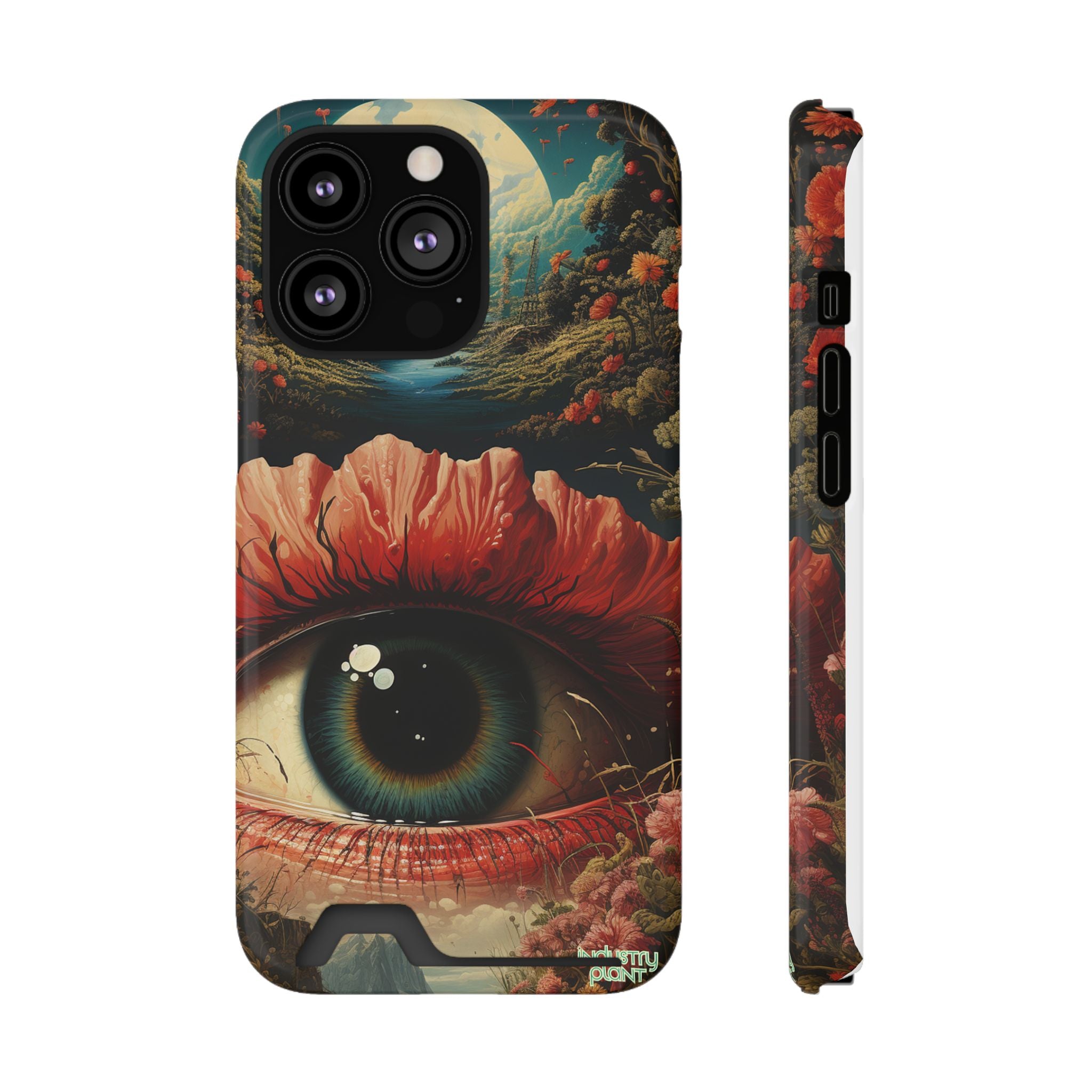 Eye Bloom Here... Stylish Phone Case with Card Holder by INDUSTRY PLANT @AutoPaybump