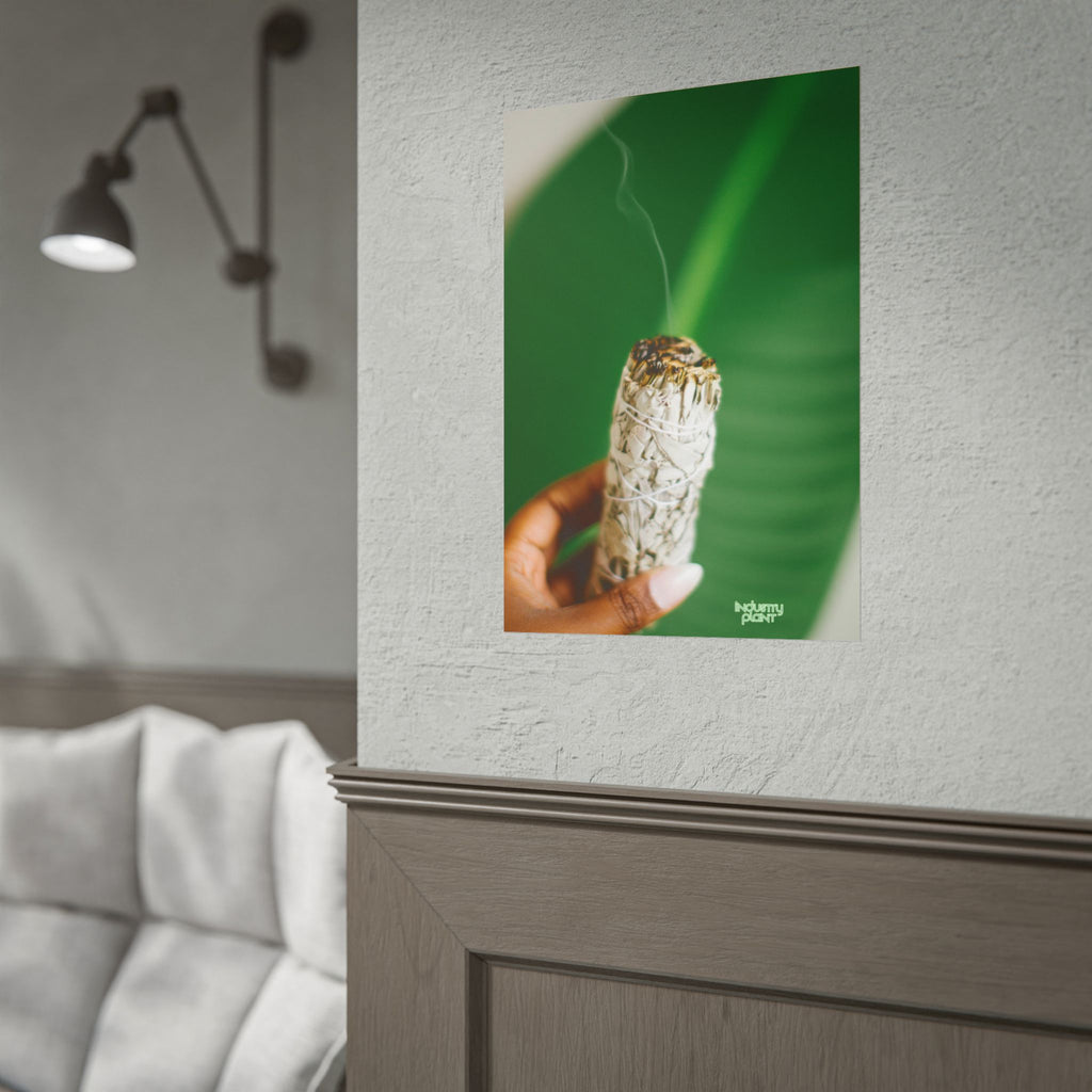 HER SAGING GRACE Sage Smudge Fine Art Poster — Botanical Aromatherapy Wall Fine Art by INDUSTRY PLANT @AutoPaybump