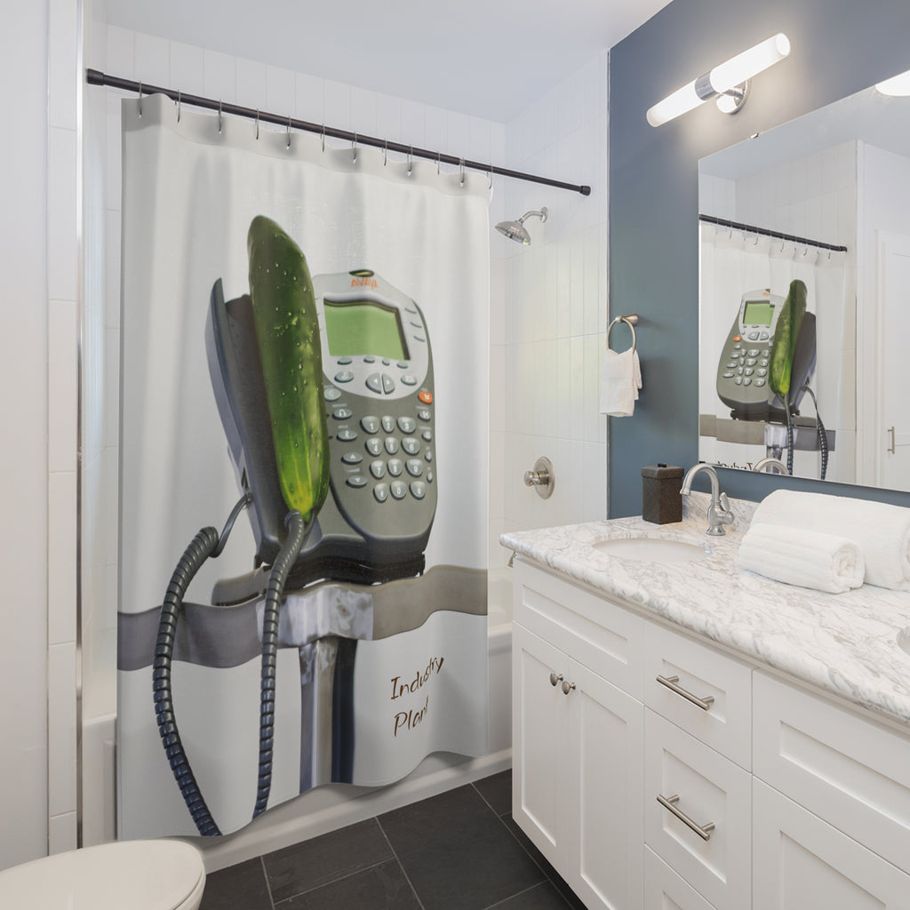 OUR FRESH NEW #GOGREEN CTA Shower Curtain by Industry Plant