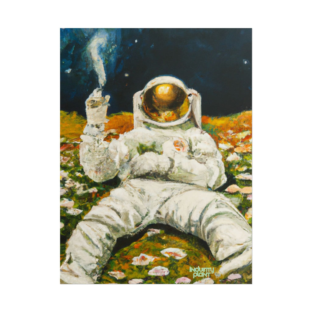 ASTRO STONER Fine Art Astronaut Poster — Retro Space Fine Art Print BY INDUSTRY PLANT @AutoPaybump