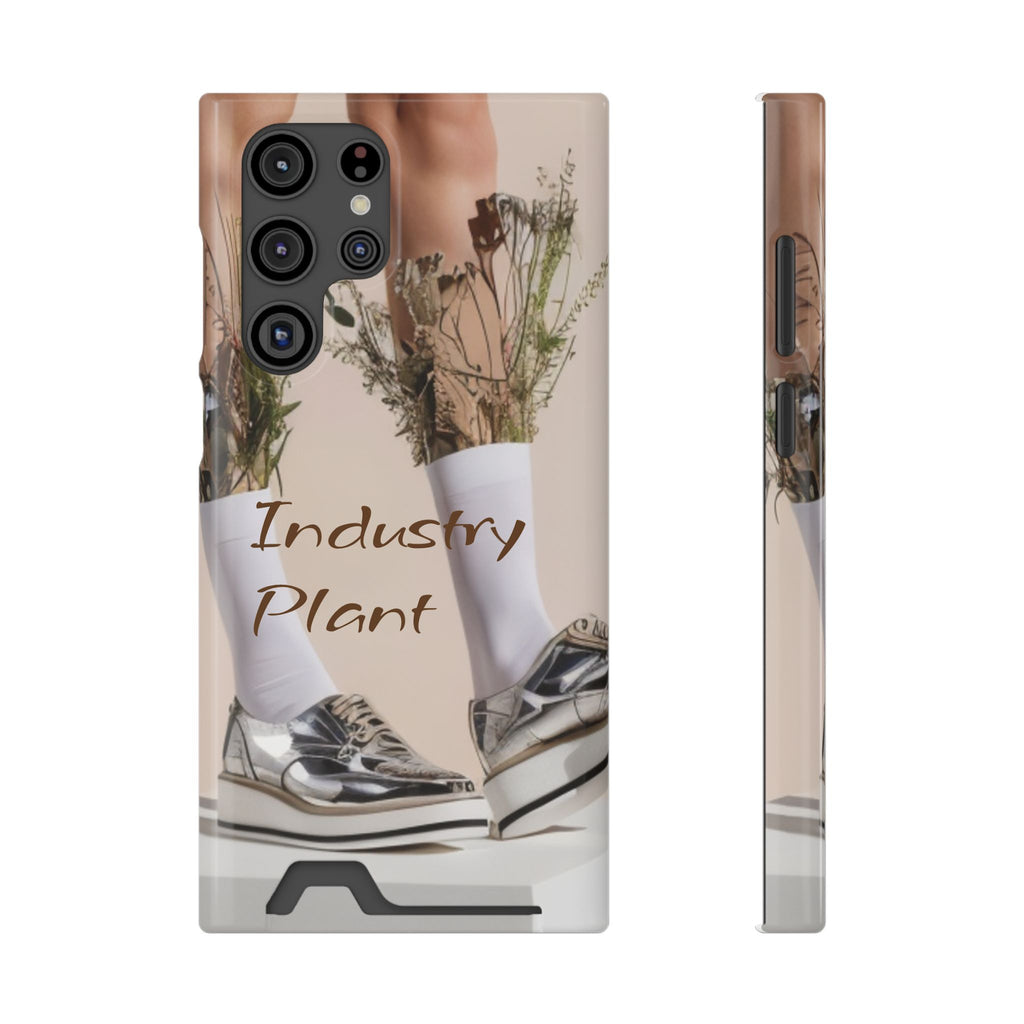 ALWAYS RUNNING ON PLANT POWER Stylish Phone Case with Card Holder by Industry Plant @AutoPaybump