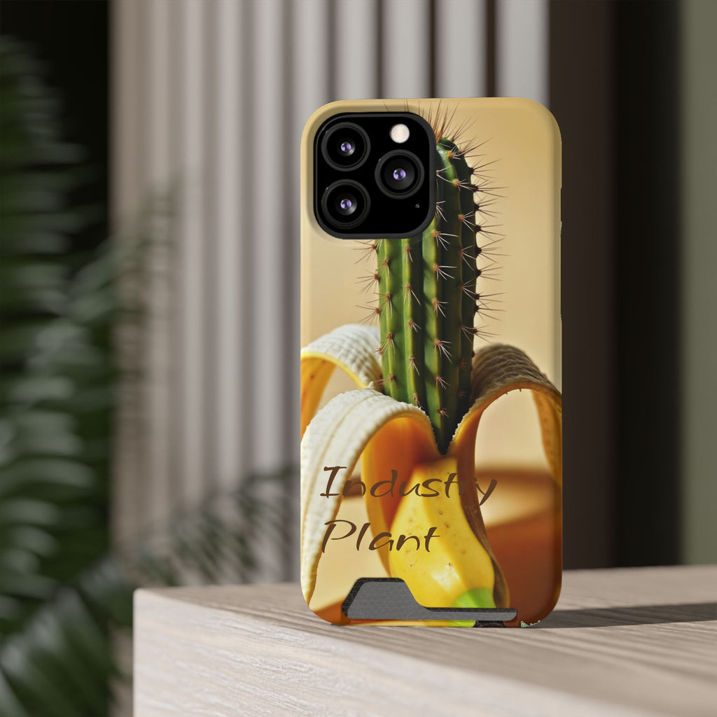PEEL MY PRICKLED PECKER Stylish Phone Case with Card Holder by Industry Plant @AutoPaybump