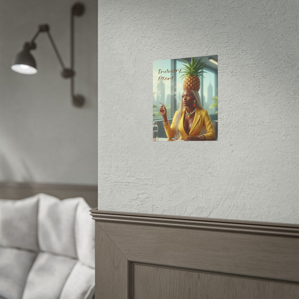 OSHUN EXHALES "Oshun in a Pineapple Crown Fine Art Poster" (Fashion Portrait) by Industry Plant @AutoPaybump