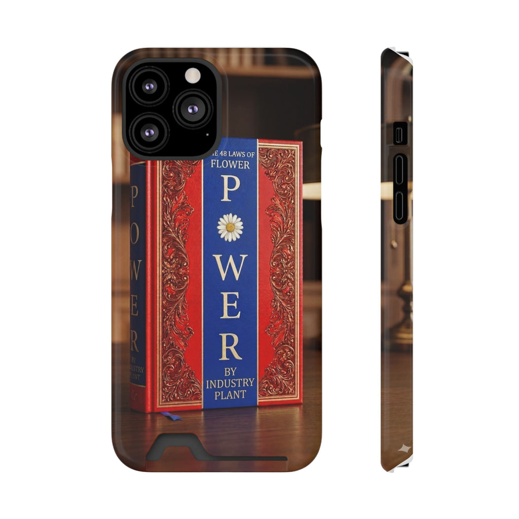 48 LAWS of FLOWER POWER Stylish Phone Case with Card Holder by INDUSTRY PLANT