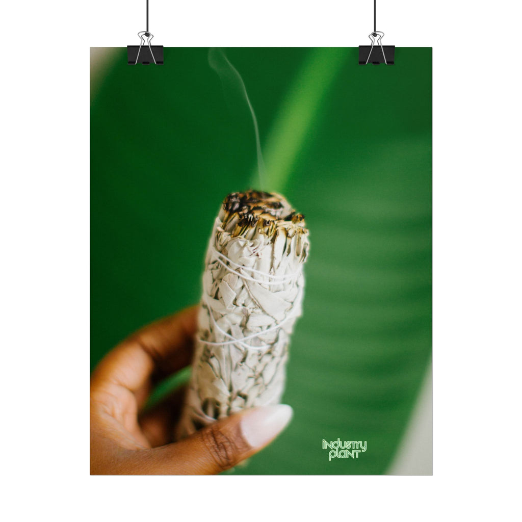 HER SAGING GRACE Sage Smudge Fine Art Poster — Botanical Aromatherapy Wall Fine Art by INDUSTRY PLANT @AutoPaybump