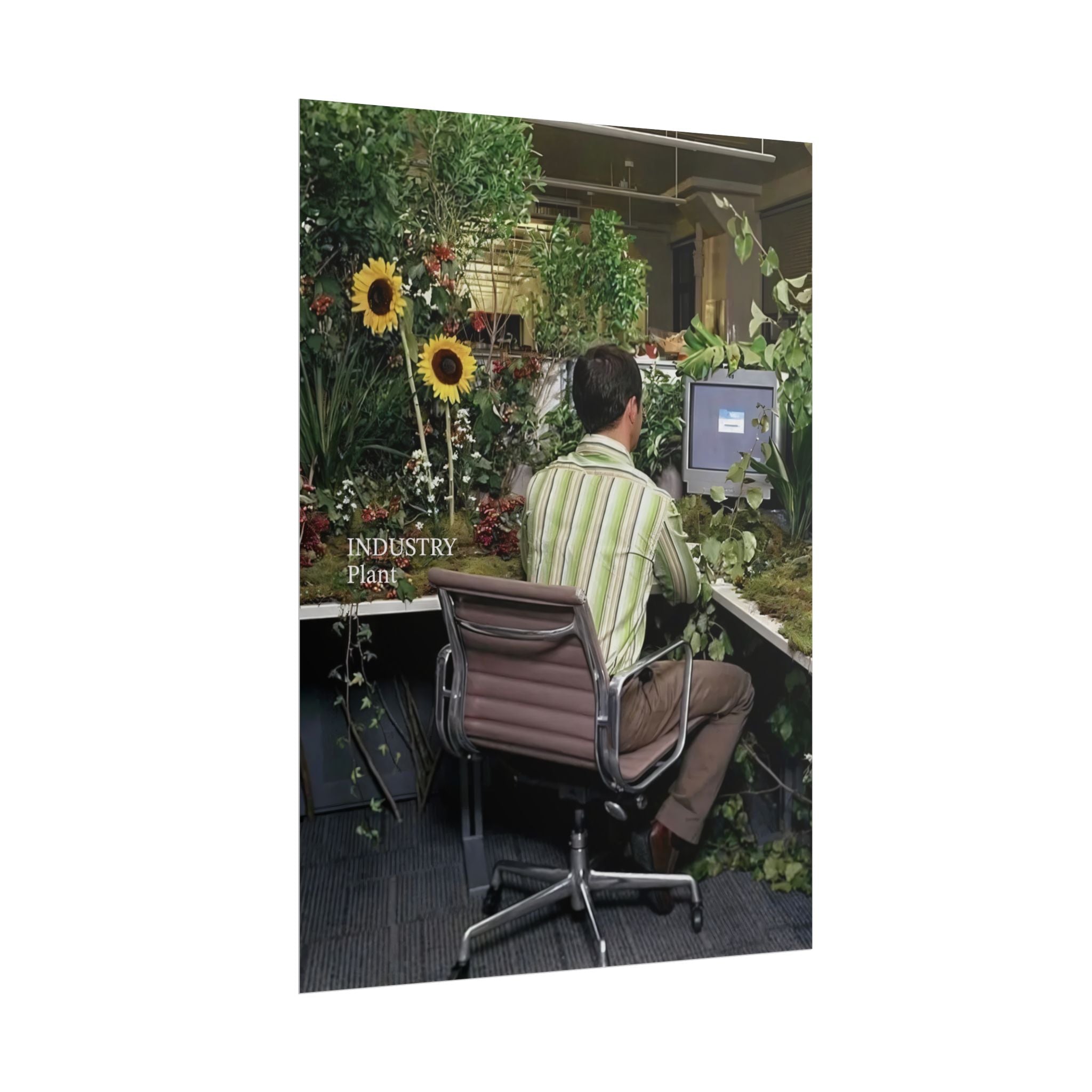 YOU'VE OUTGROWN THIS DAMN JOB!!! Fine Art Poster — Office Garden Fine Art Print by Industry Plant @AutoPaybump