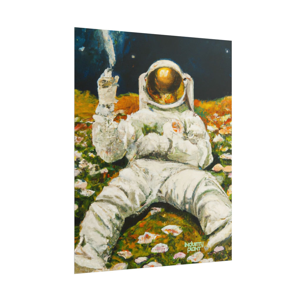 ASTRO STONER Fine Art Astronaut Poster — Retro Space Fine Art Print BY INDUSTRY PLANT @AutoPaybump