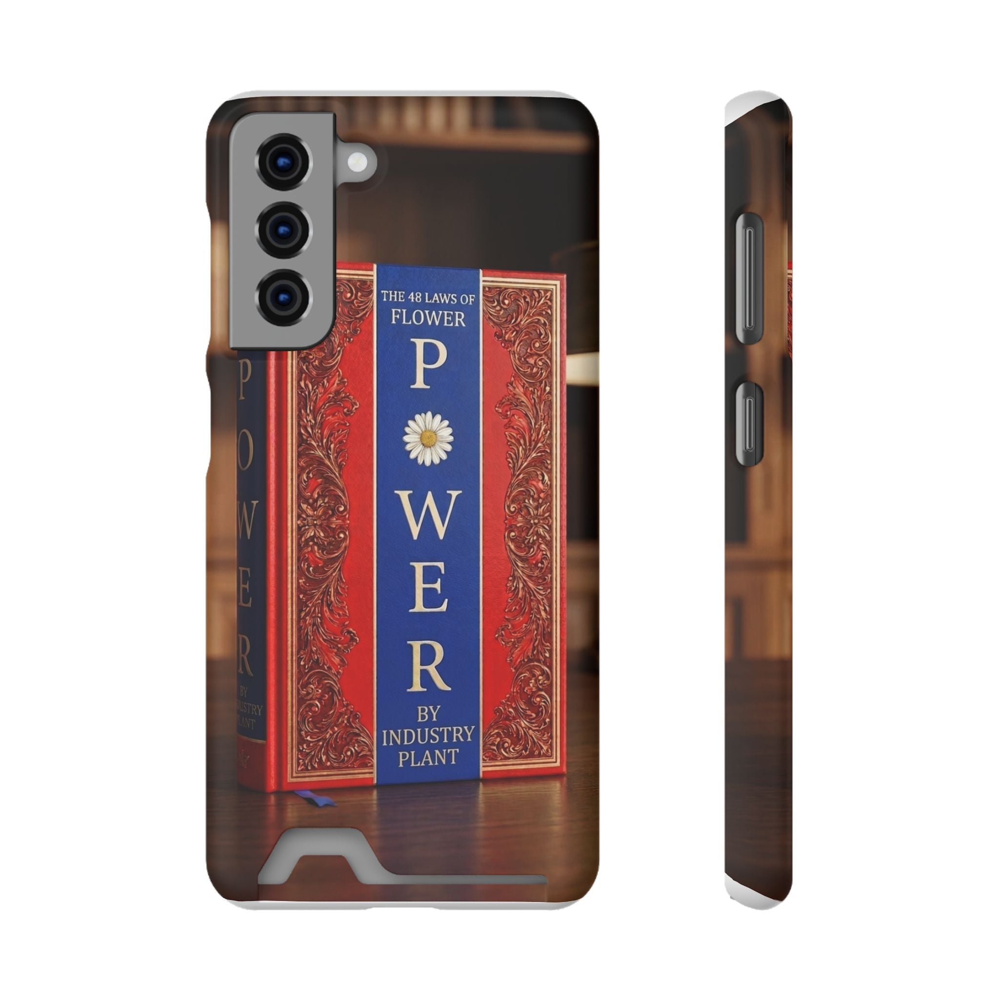 48 LAWS of FLOWER POWER Stylish Phone Case with Card Holder by INDUSTRY PLANT