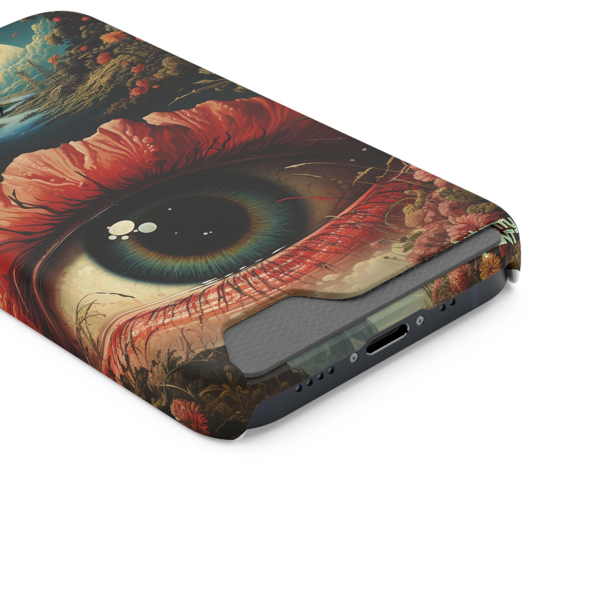 Eye Bloom Here... Stylish Phone Case with Card Holder by INDUSTRY PLANT @AutoPaybump