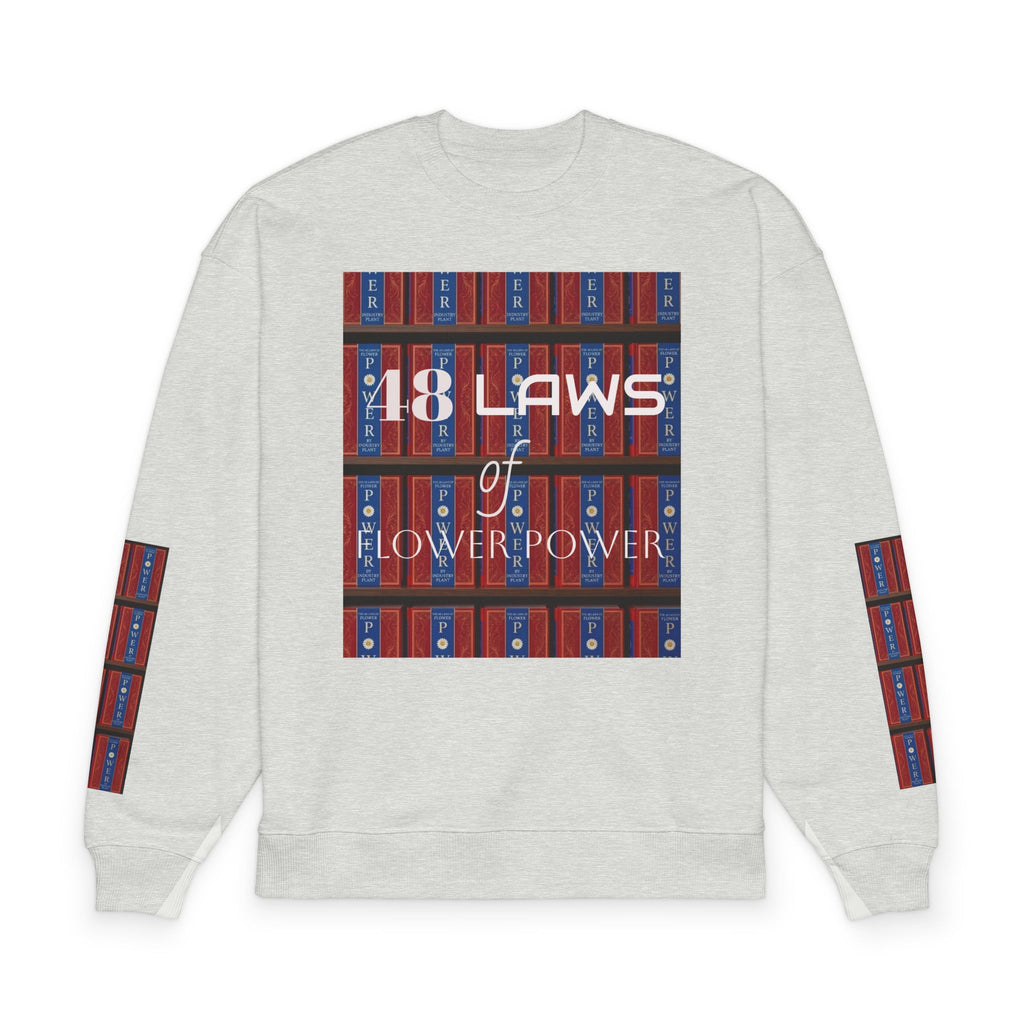 48 Laws of Flower Power Graphic Crewneck Sweatshirt by Industry Plant