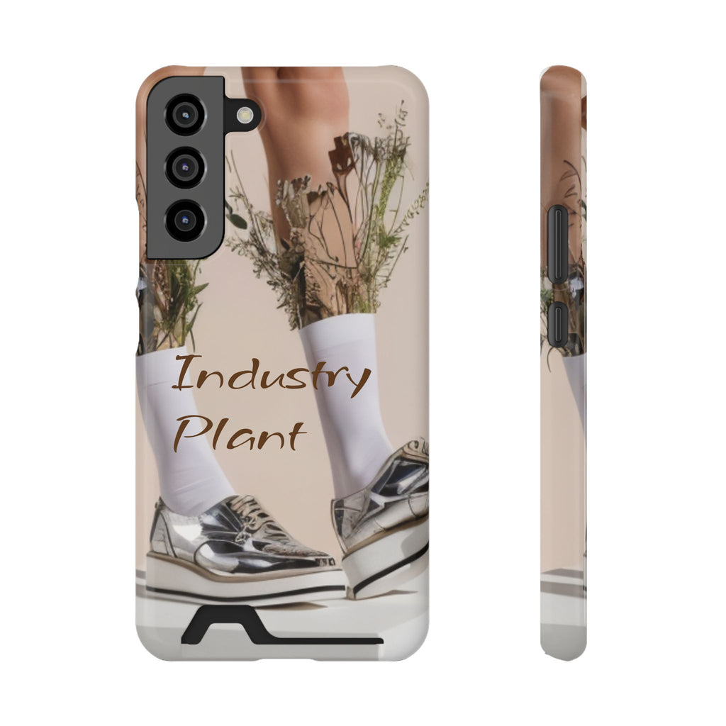 ALWAYS RUNNING ON PLANT POWER Stylish Phone Case with Card Holder by Industry Plant @AutoPaybump