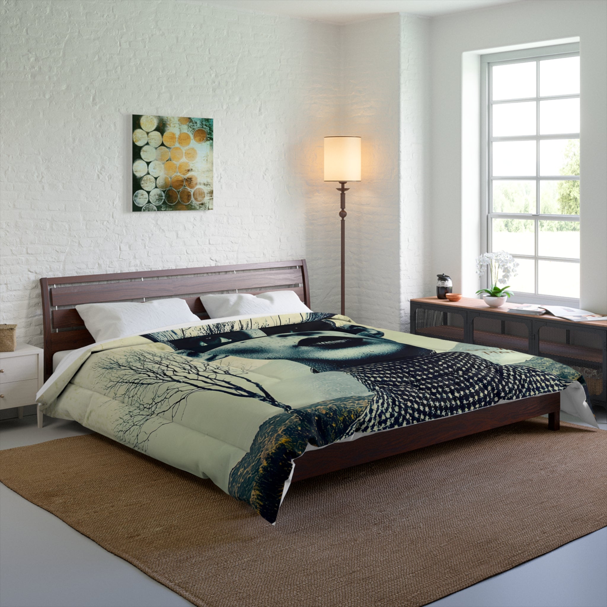 WOOD FAIRY FACE CARD Comforter by Industry Plant @AutoPaybump
