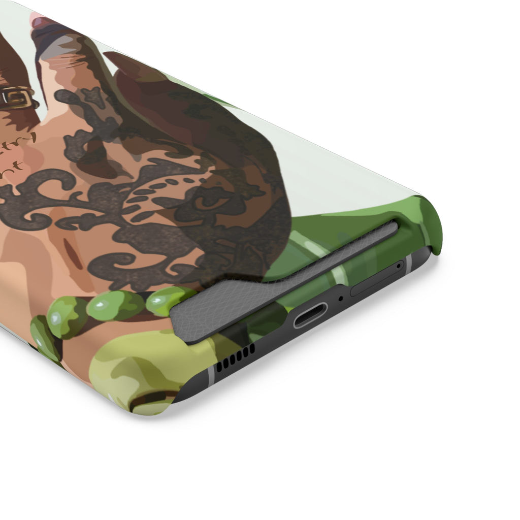 TATTED GREEN THUMB Stylish Phone Case with Card Holder by Industry Plant @AutoPaybump