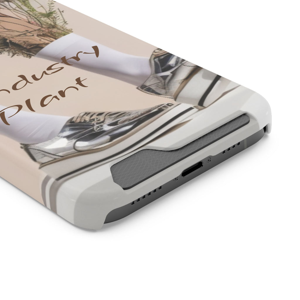 ALWAYS RUNNING ON PLANT POWER Stylish Phone Case with Card Holder by Industry Plant @AutoPaybump