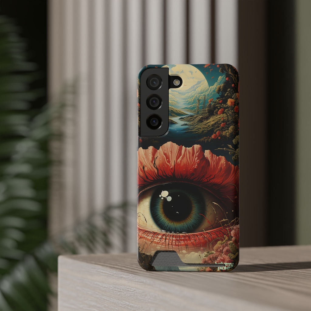Eye Bloom Here... Stylish Phone Case with Card Holder by INDUSTRY PLANT @AutoPaybump