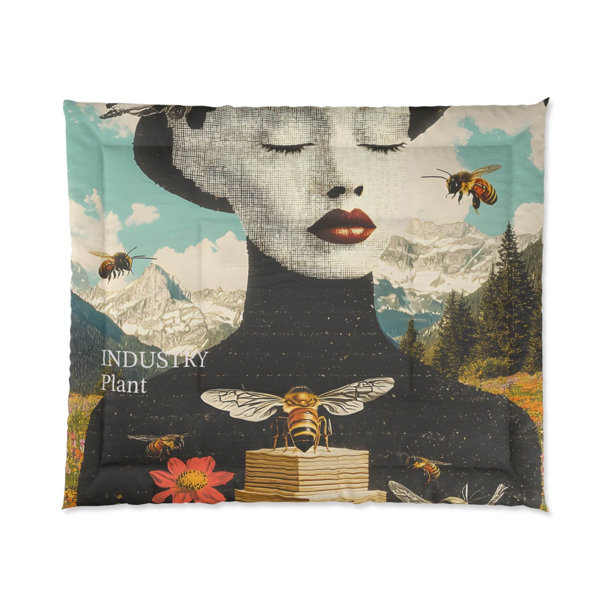 BEE STING LIPS BAE Comforter by Industry Plant @AutoPaybump