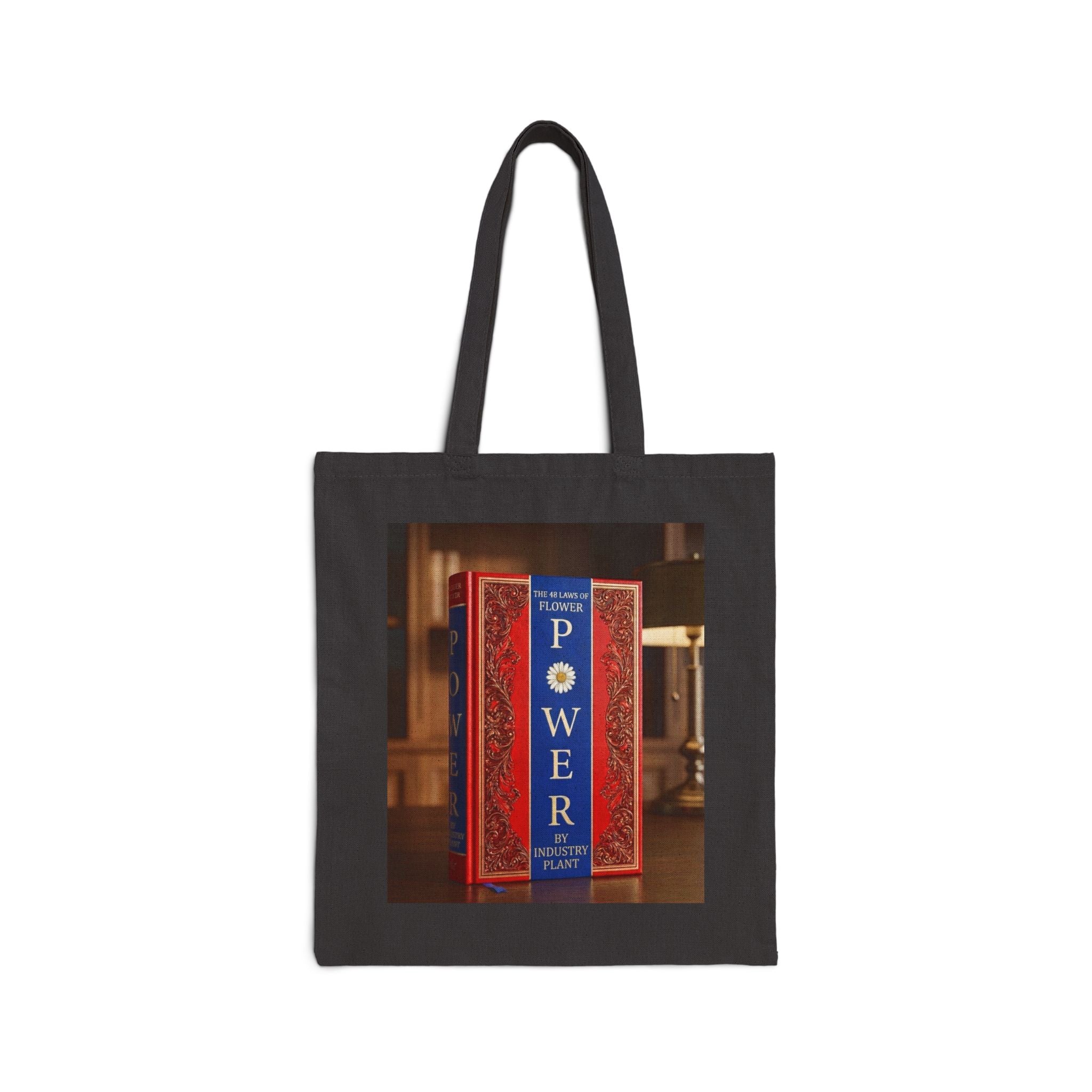 48 LAWS of FLOWER POWER — Vintage 'Power' Book Cover Canvas Tote by Industry Plant
