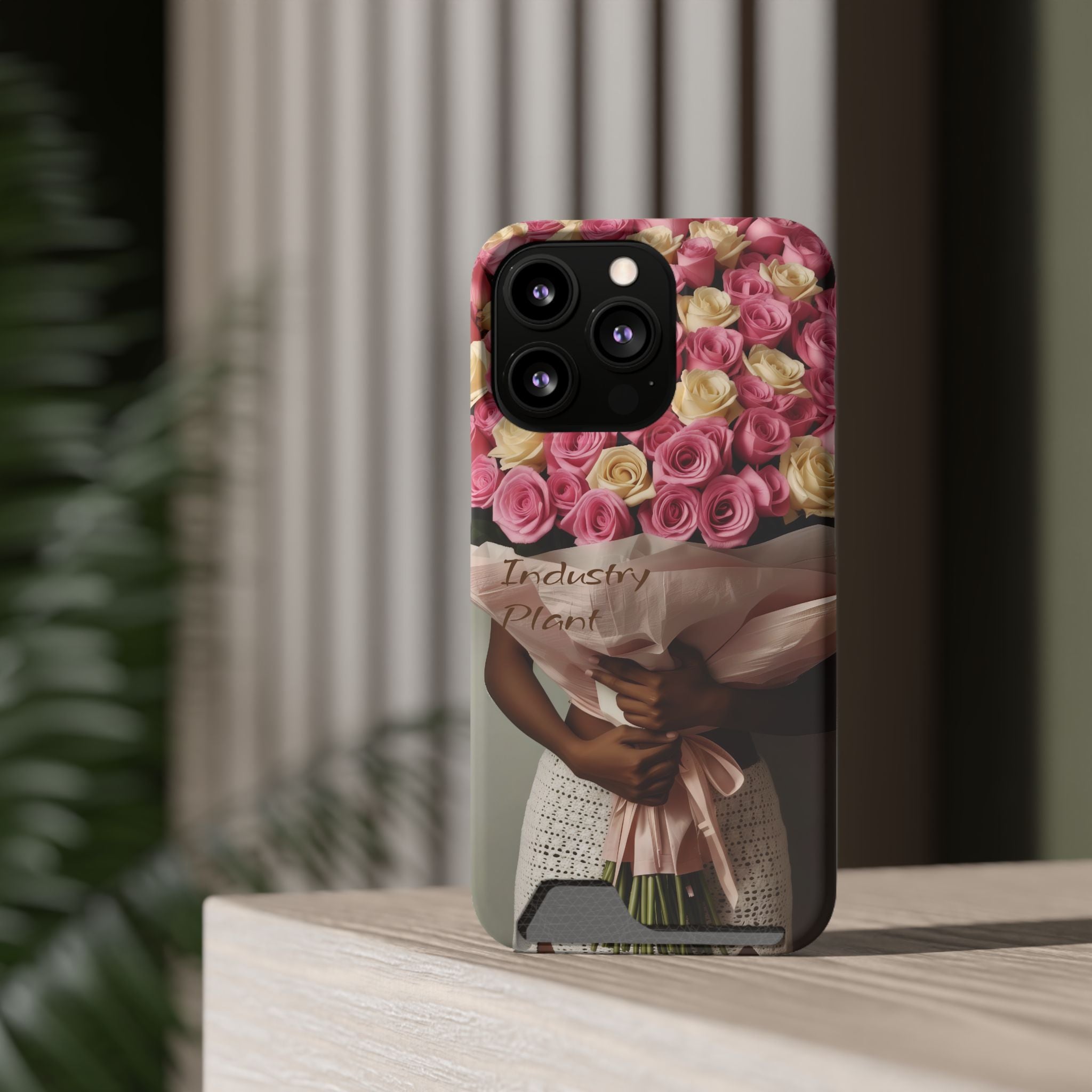 XOXO MS. BLOOMINGDALES PINK Stylish Phone Case with Card Holder by Industry Plant @AutoPaybump