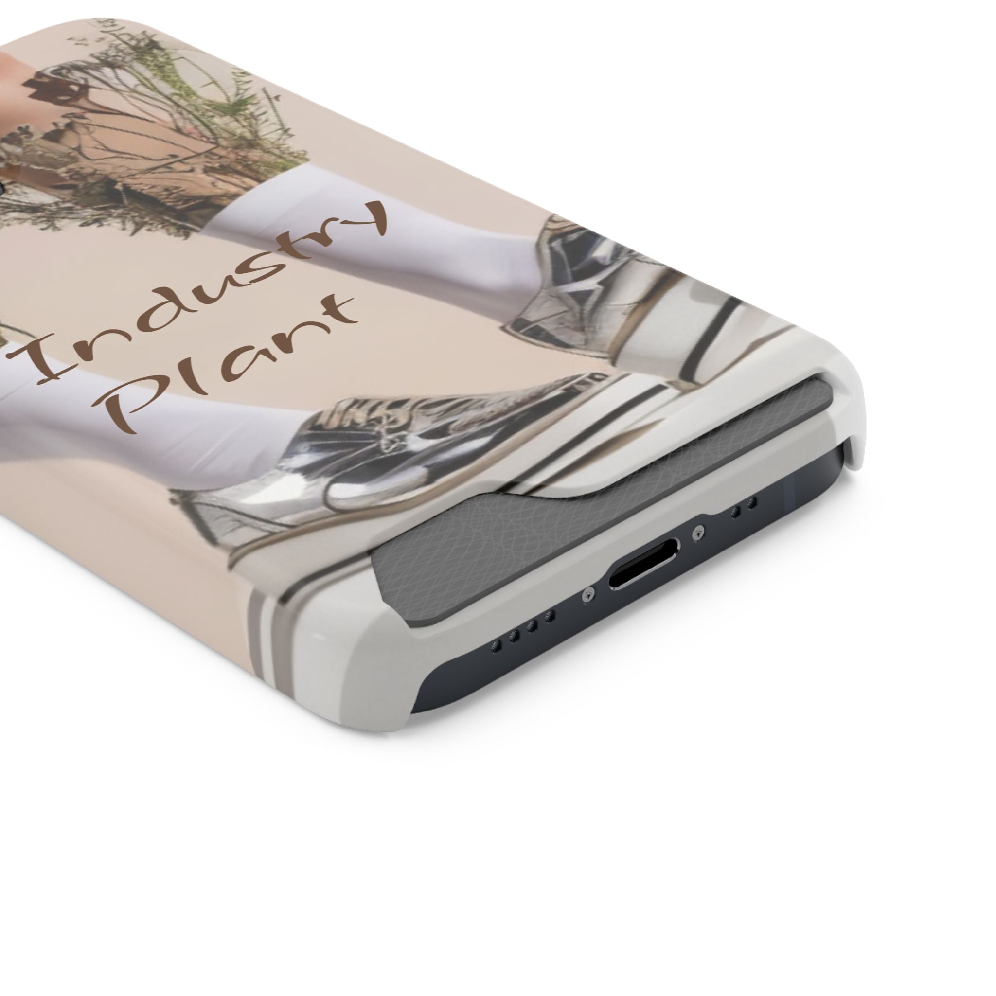 ALWAYS RUNNING ON PLANT POWER Stylish Phone Case with Card Holder by Industry Plant @AutoPaybump