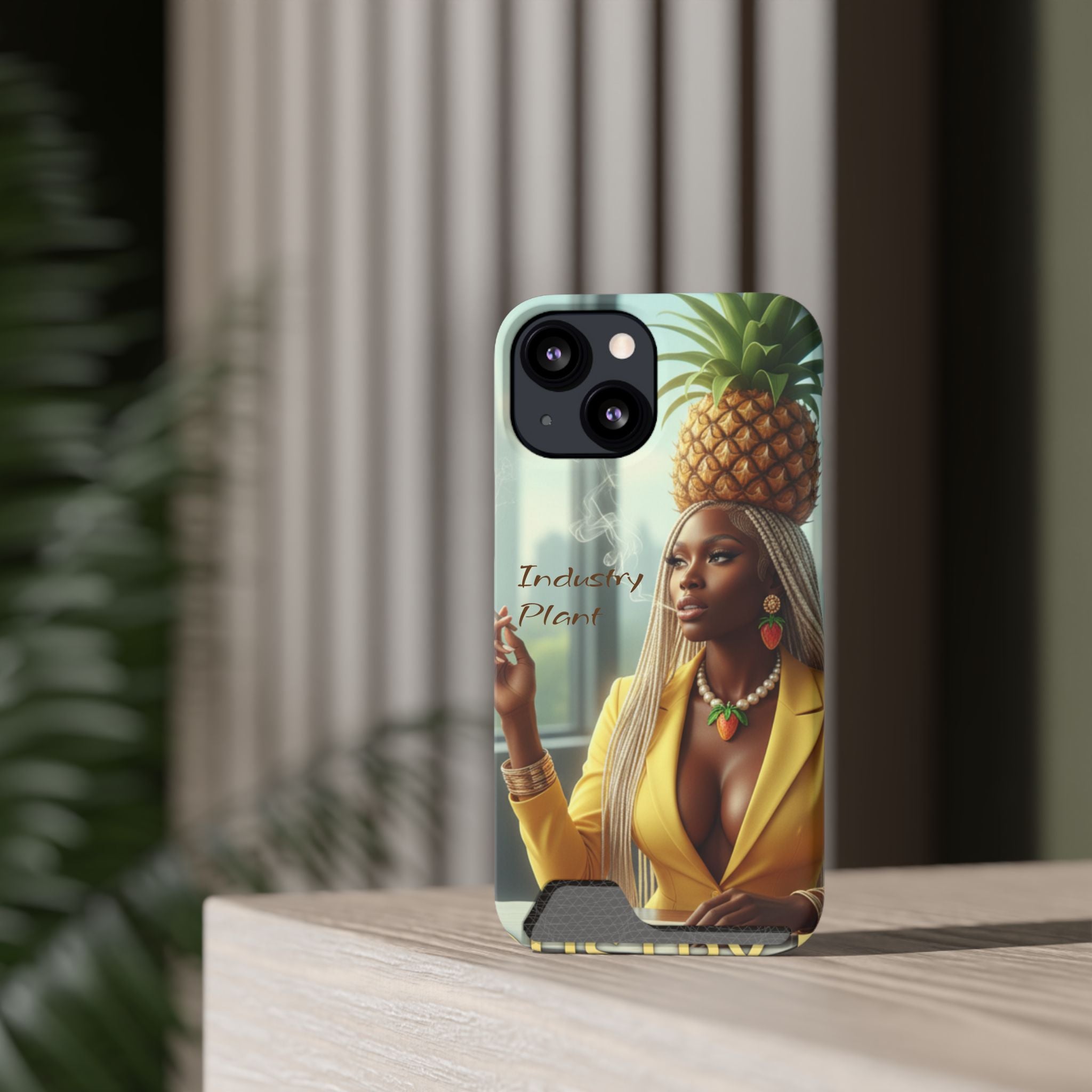 INDUSTRY PLANT Stylish Phone Case with Card Holder by Technically DopeAF @AutoPaybump