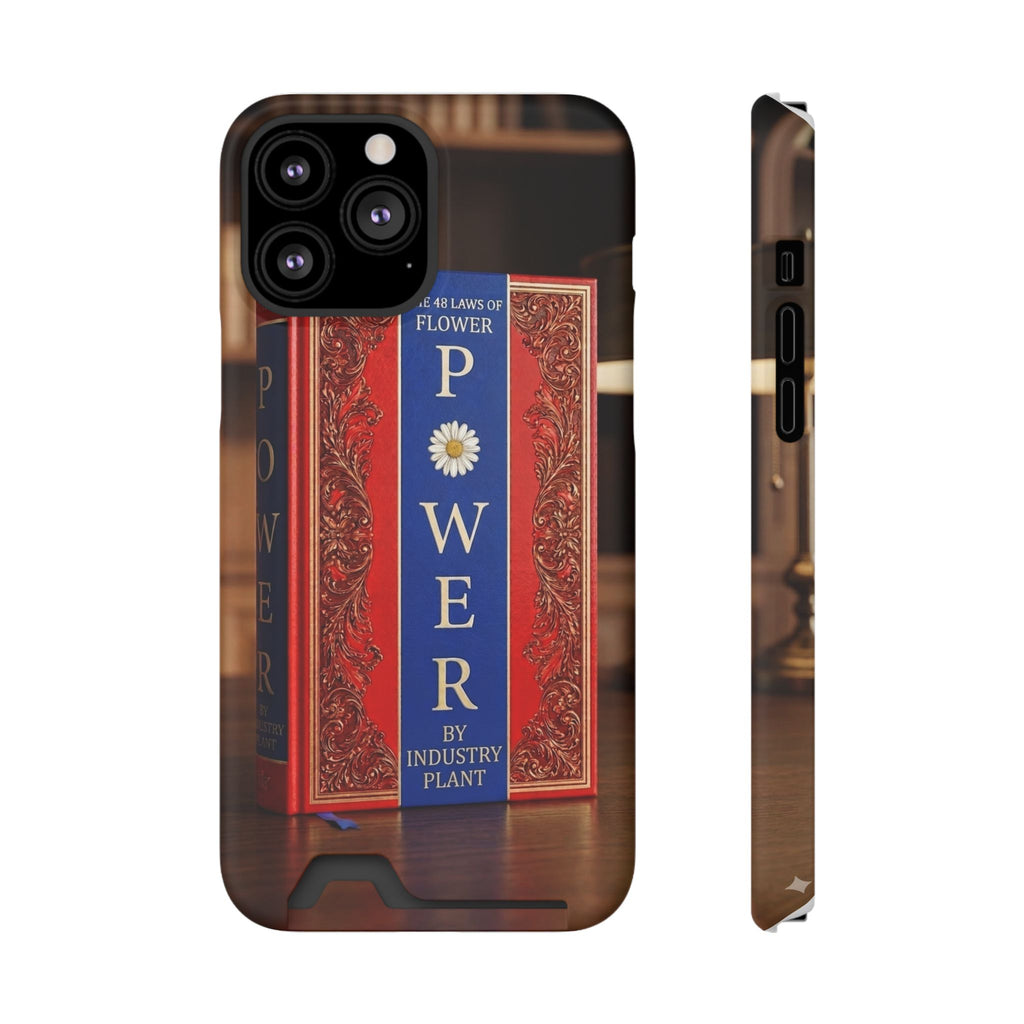 48 LAWS of FLOWER POWER Stylish Phone Case with Card Holder by INDUSTRY PLANT
