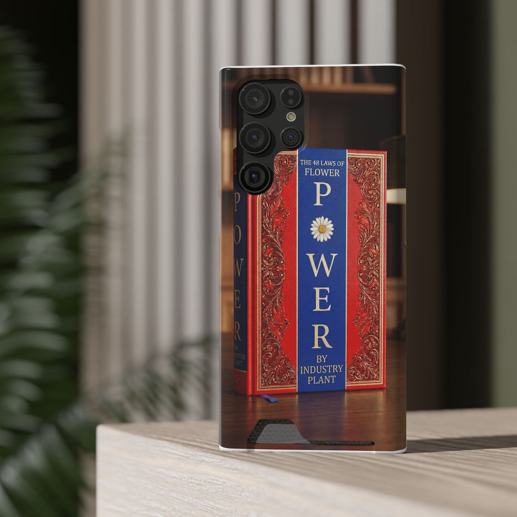 48 LAWS of FLOWER POWER Stylish Phone Case with Card Holder by INDUSTRY PLANT