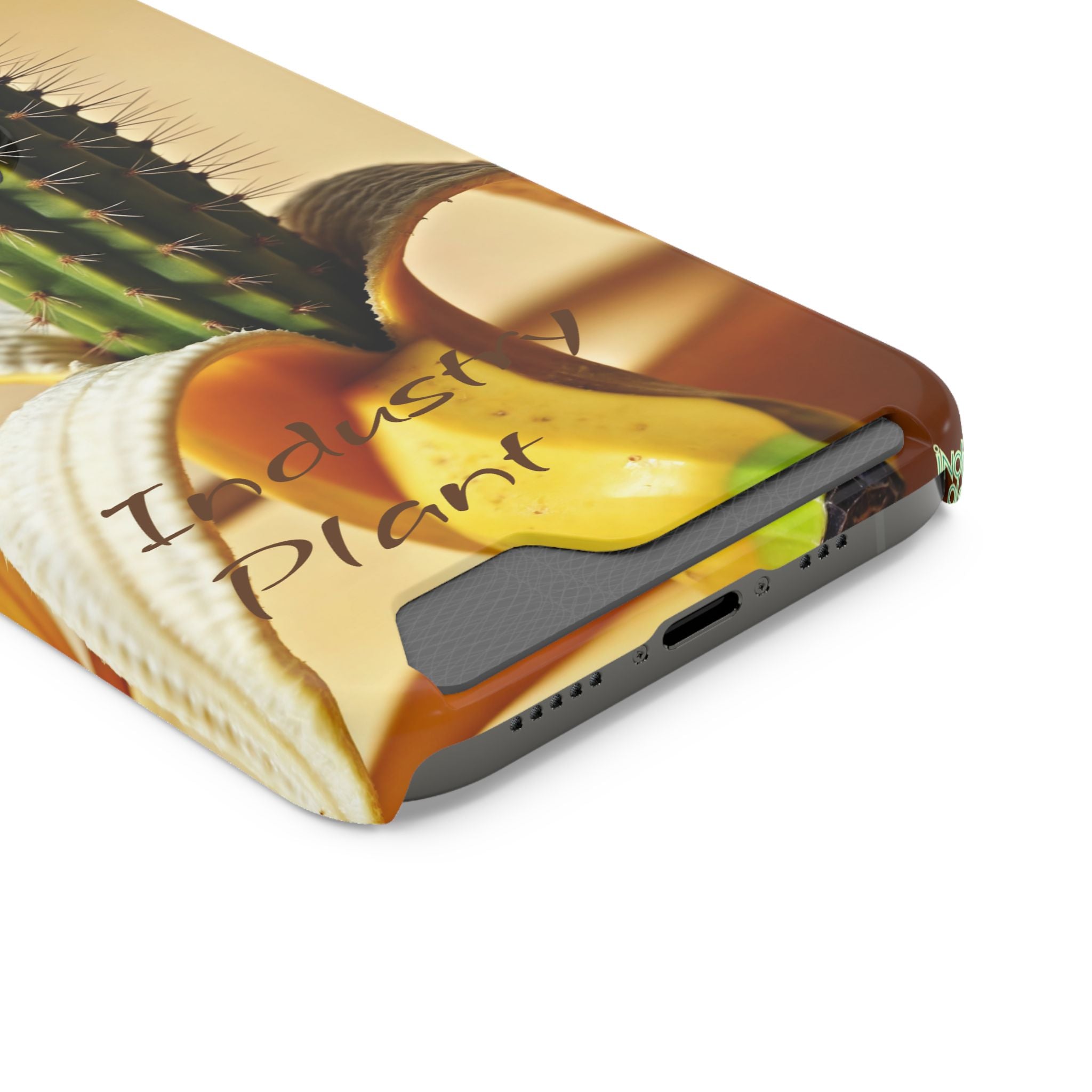 PEEL MY PRICKLED PECKER Stylish Phone Case with Card Holder by Industry Plant @AutoPaybump