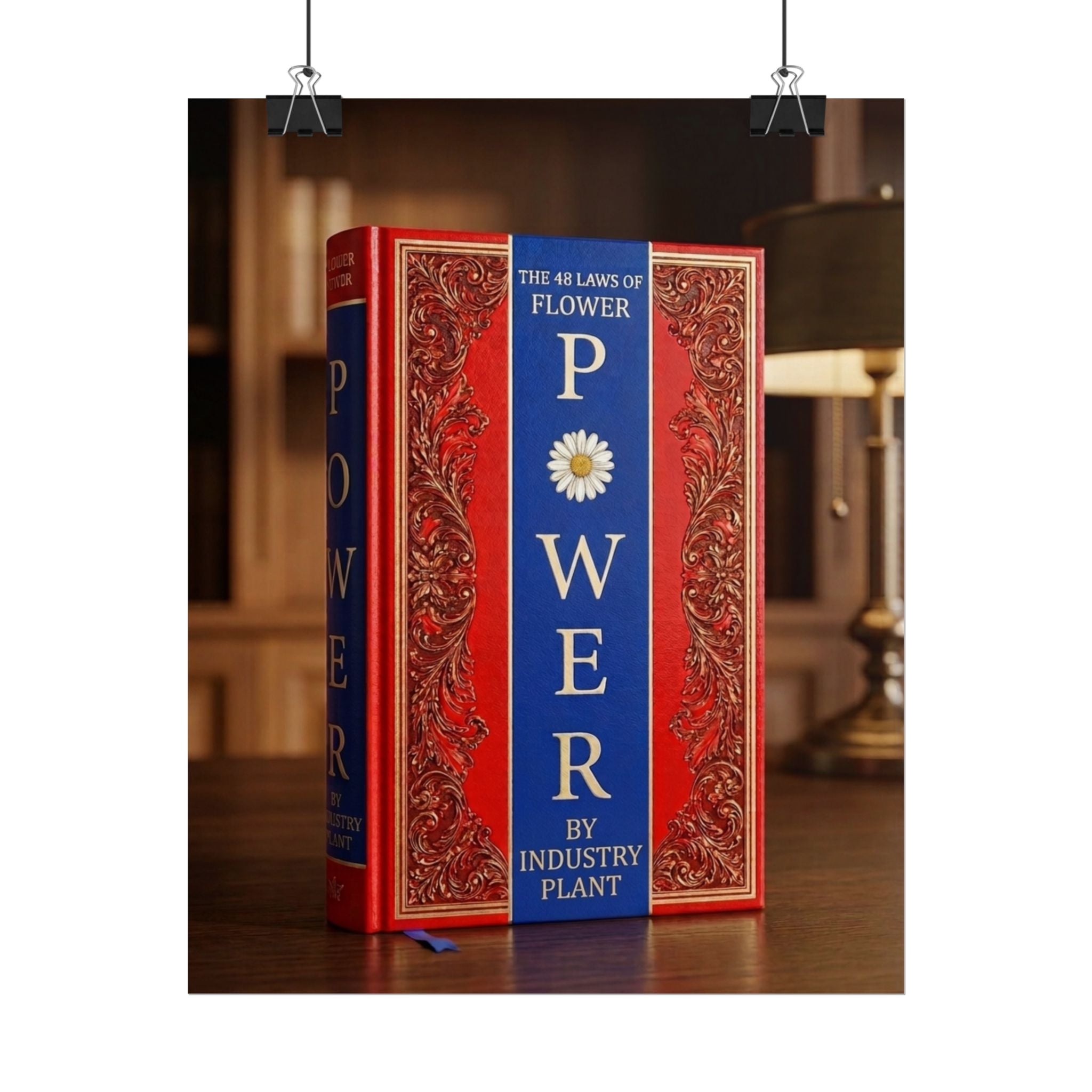 48 LAWS OF FLOWER POWER Book Cover Poster — Vintage Floral Baroque Decorative Fine Art Poster by INDUSTRY PLANT @AutoPaybump