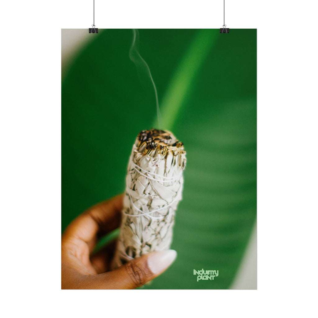 HER SAGING GRACE Sage Smudge Fine Art Poster — Botanical Aromatherapy Wall Fine Art by INDUSTRY PLANT @AutoPaybump