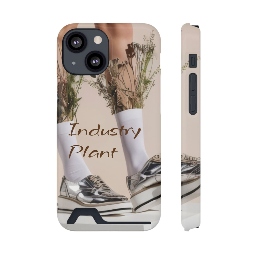 ALWAYS RUNNING ON PLANT POWER Stylish Phone Case with Card Holder by Industry Plant @AutoPaybump