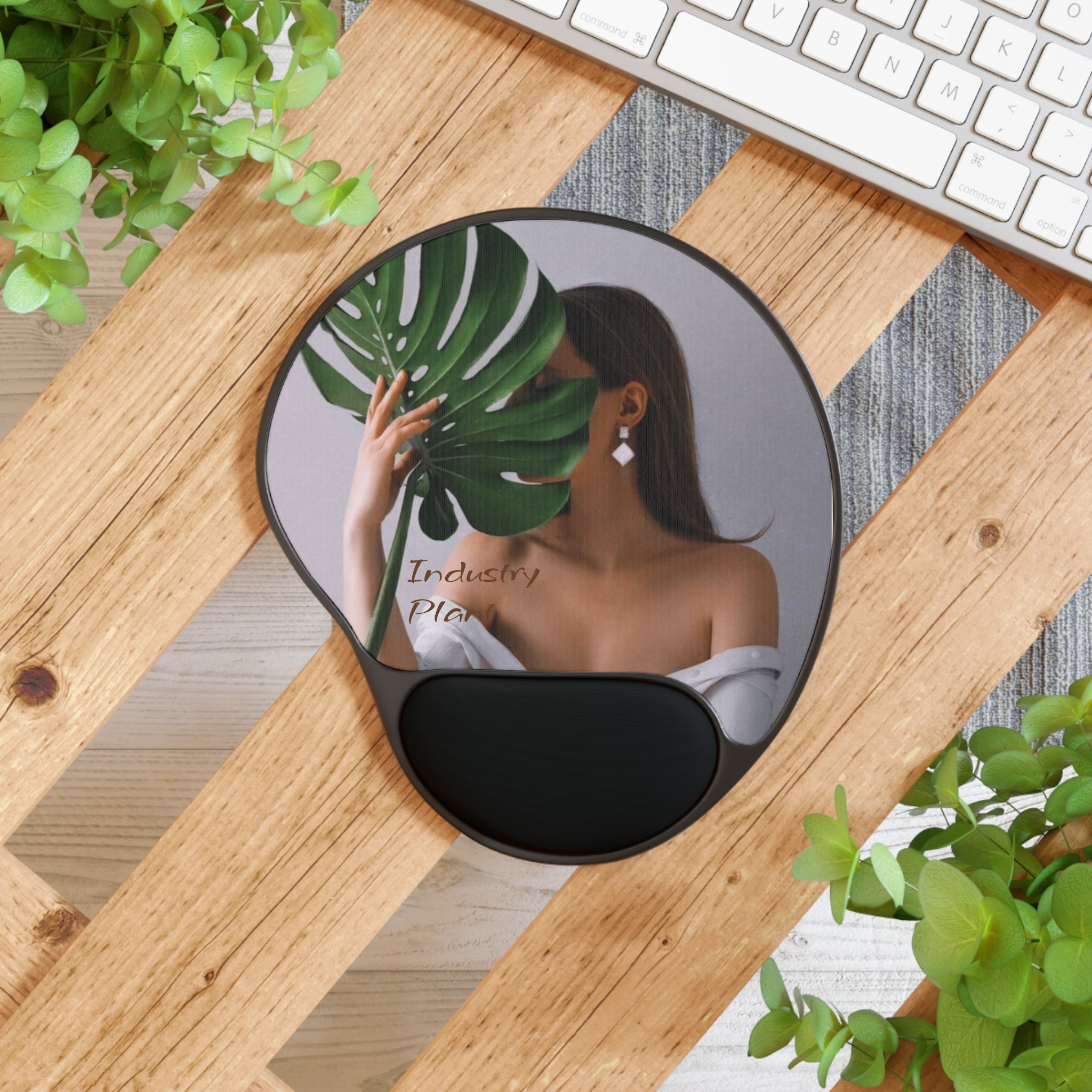 MONSTERA MYSTIQUE Creative Mouse Pad with Wrist Rest | Designed by INDUSTRY PLANT @AutoPaybump