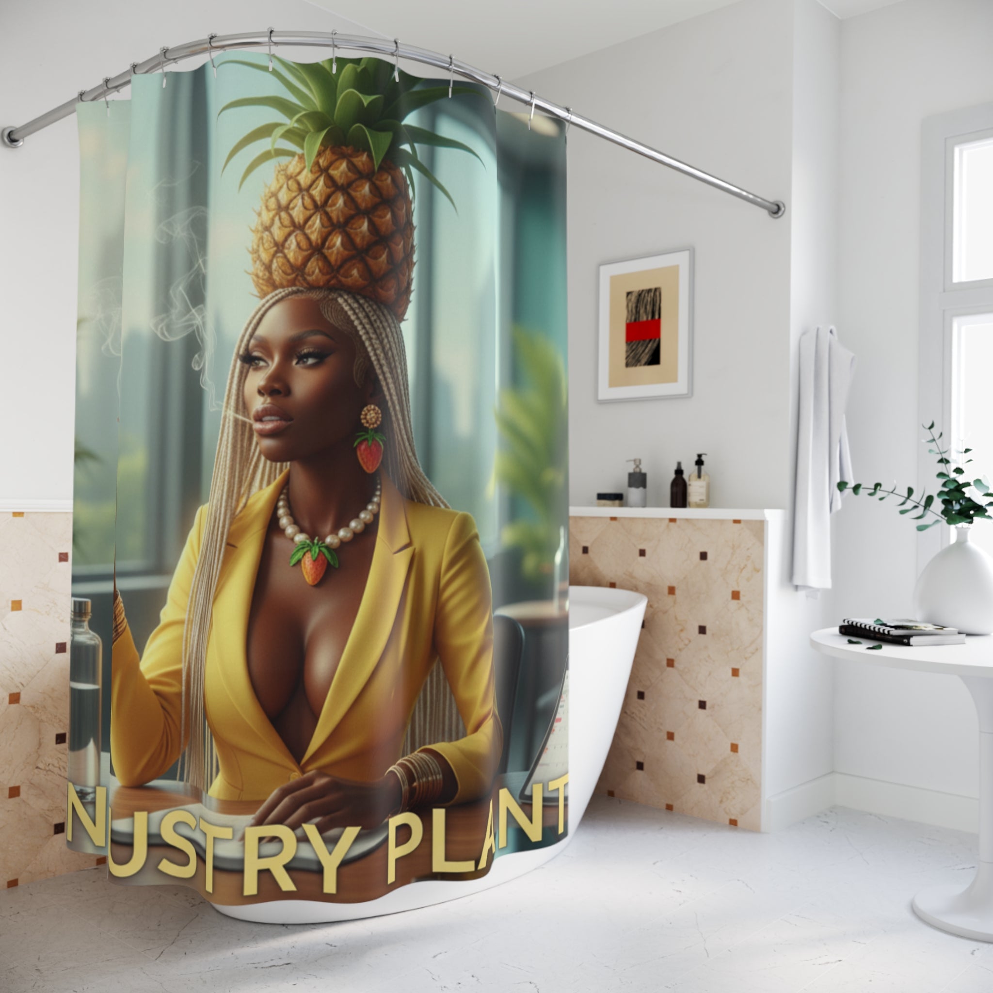 OSHUN EXHALES Shower Curtain by Industry Plant @AutoPaybump