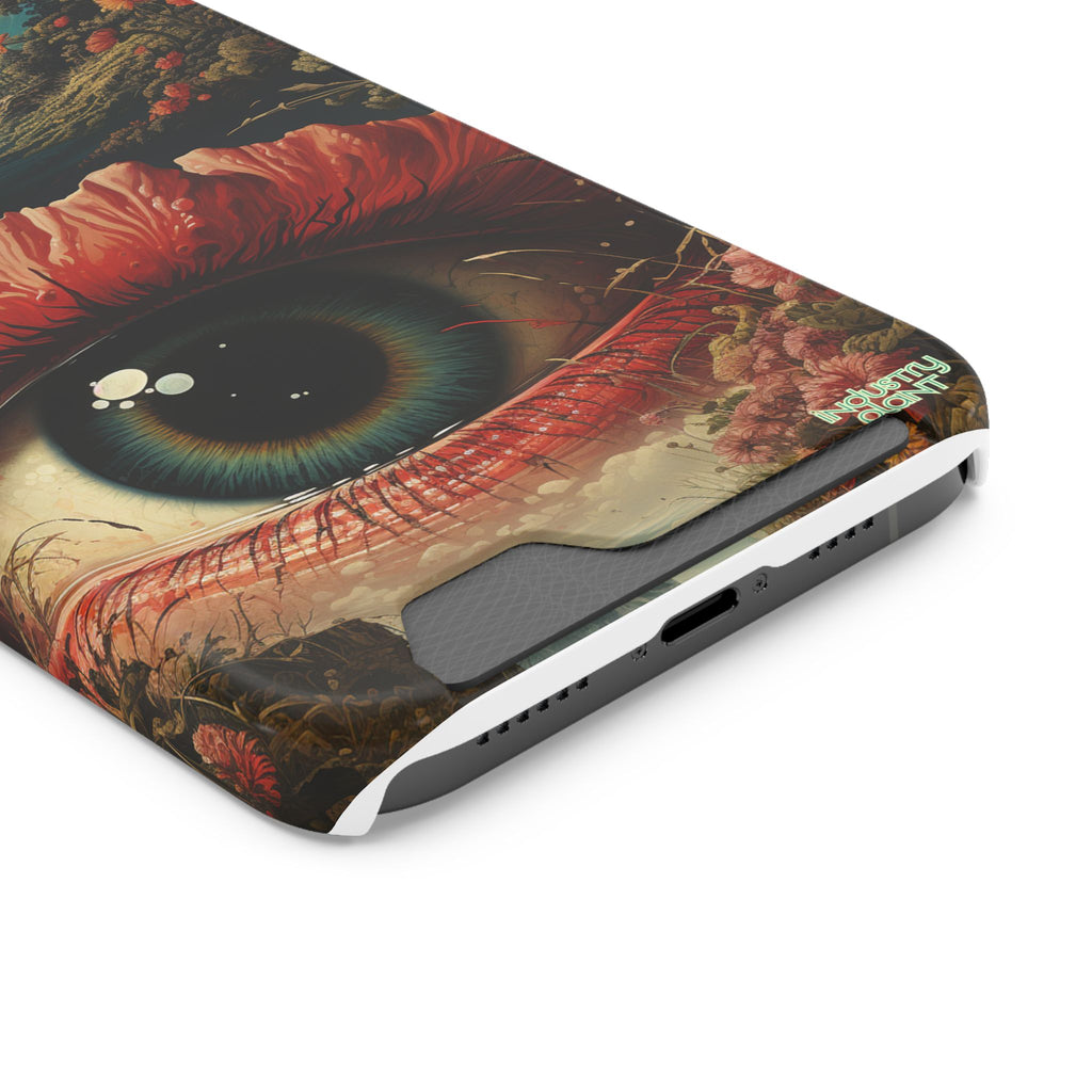 Eye Bloom Here... Stylish Phone Case with Card Holder by INDUSTRY PLANT @AutoPaybump