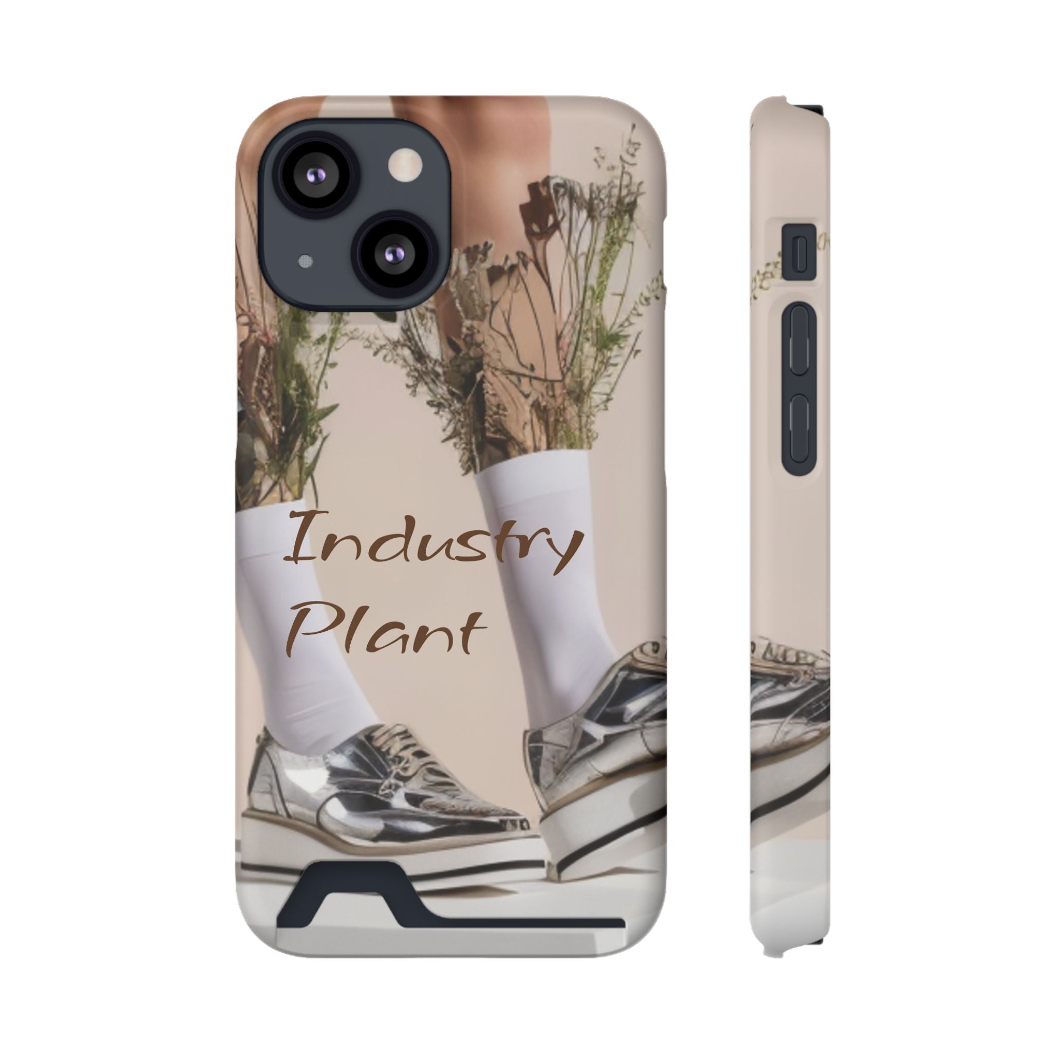 ALWAYS RUNNING ON PLANT POWER Stylish Phone Case with Card Holder by Industry Plant @AutoPaybump