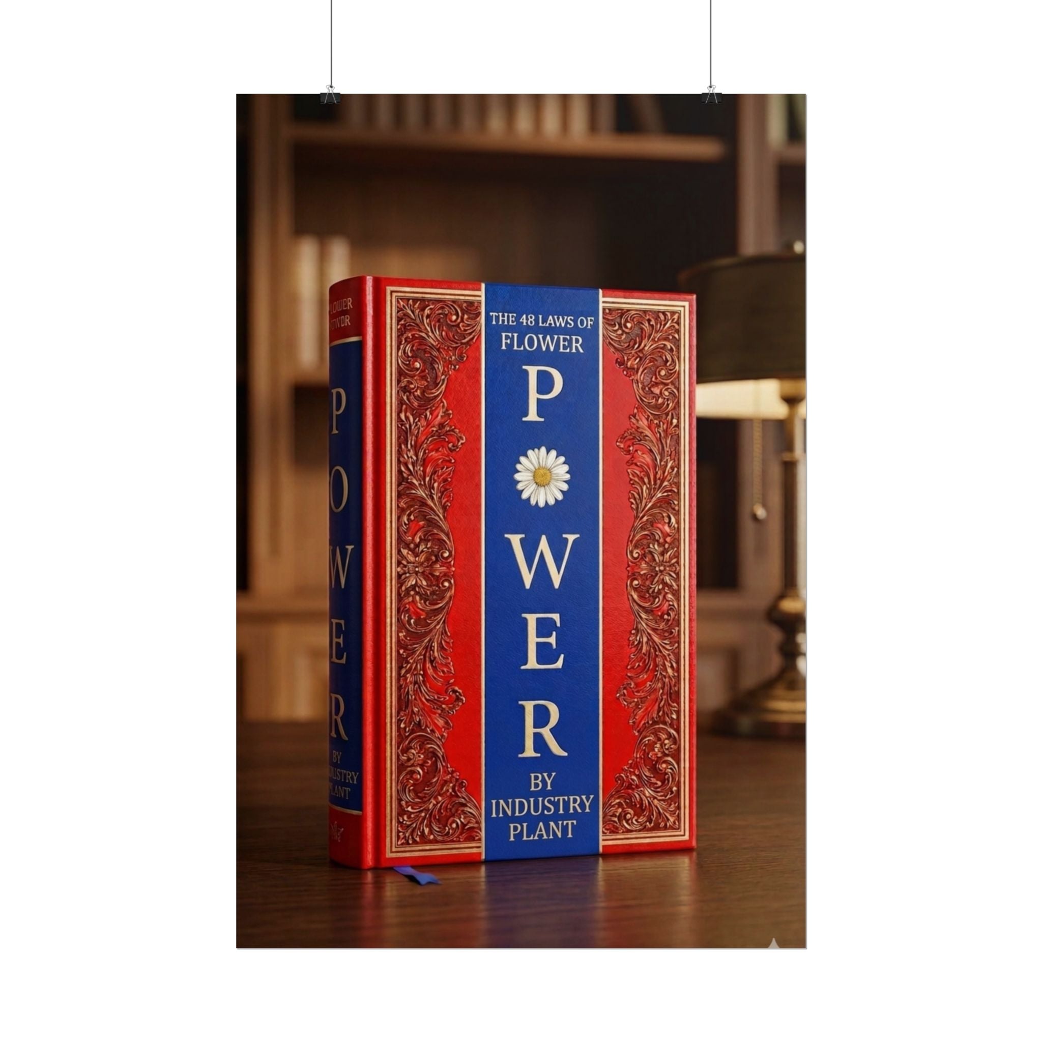 48 LAWS OF FLOWER POWER Book Cover Poster — Vintage Floral Baroque Decorative Fine Art Poster by INDUSTRY PLANT @AutoPaybump