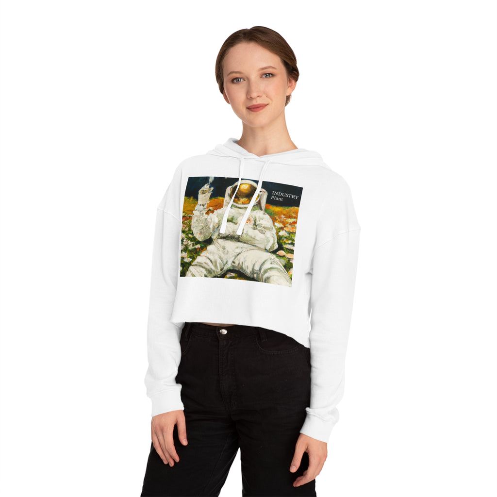 ASTRO STONER Chic Women's Cropped Hoodie by INDUSTRY PLANT @AutoPaybump