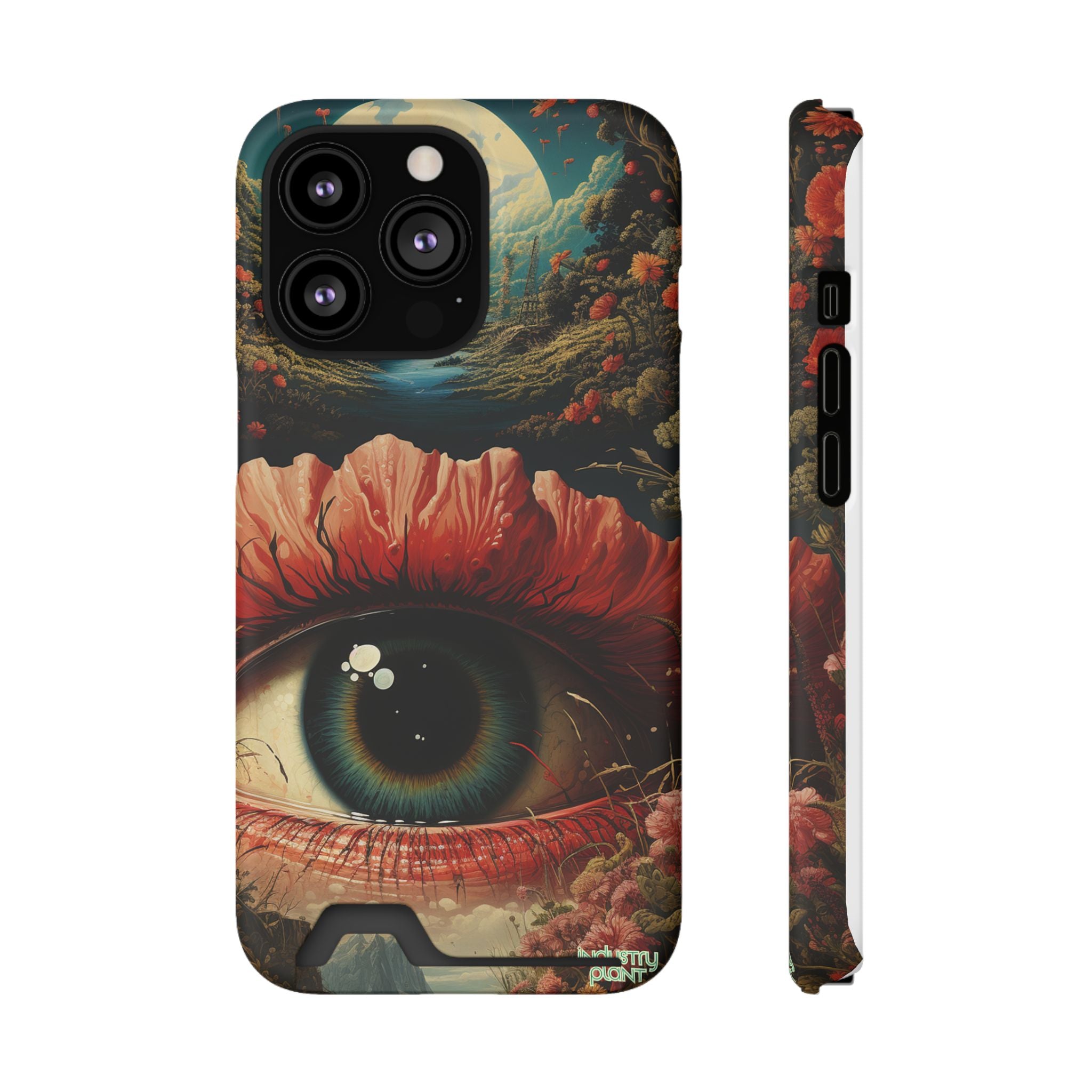 Eye Bloom Here... Stylish Phone Case with Card Holder by INDUSTRY PLANT @AutoPaybump