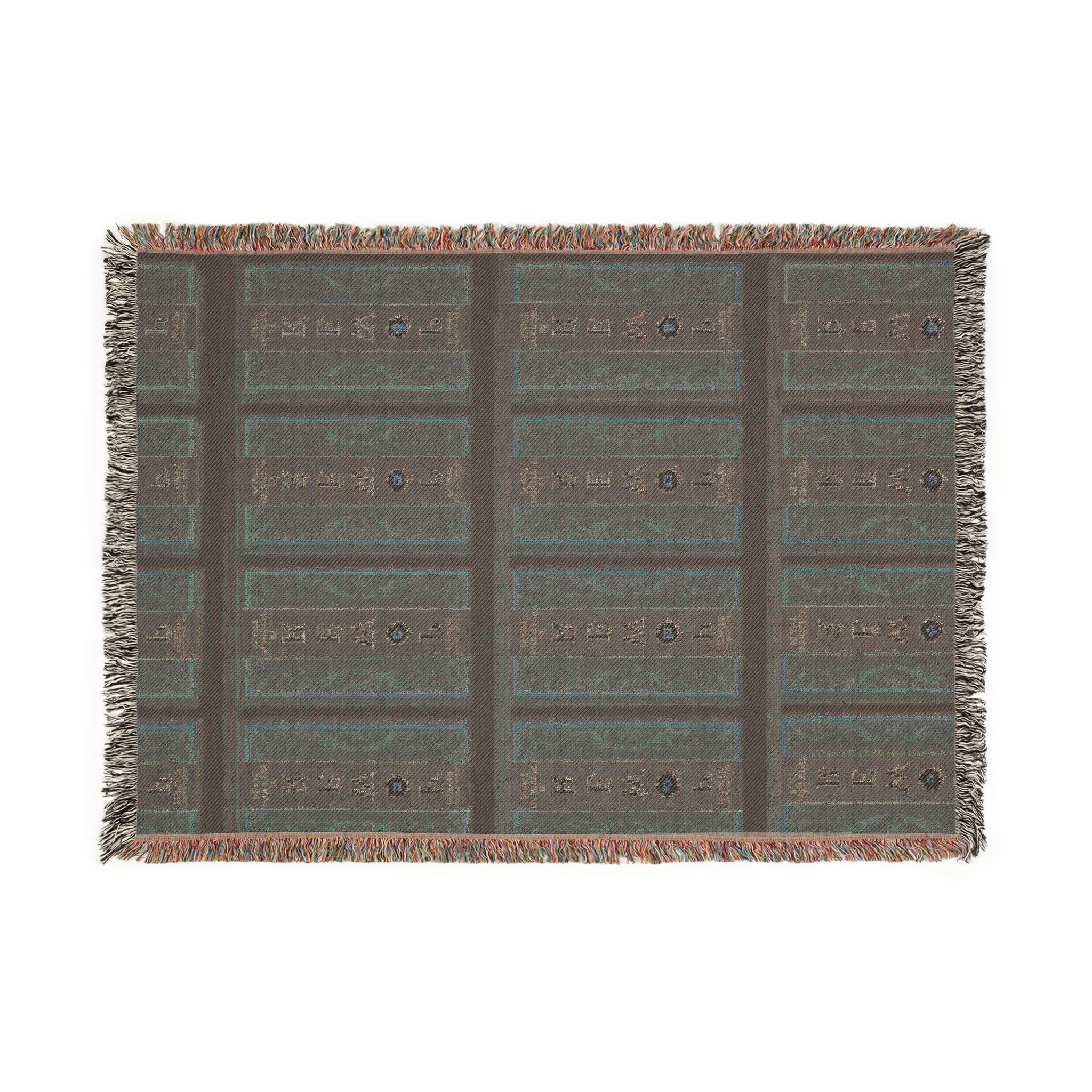 48 LAWS of FLOWER POWER Woven Blanket – Rustic Southwestern Navajo-Style Throw by INDUSTRY PLANT