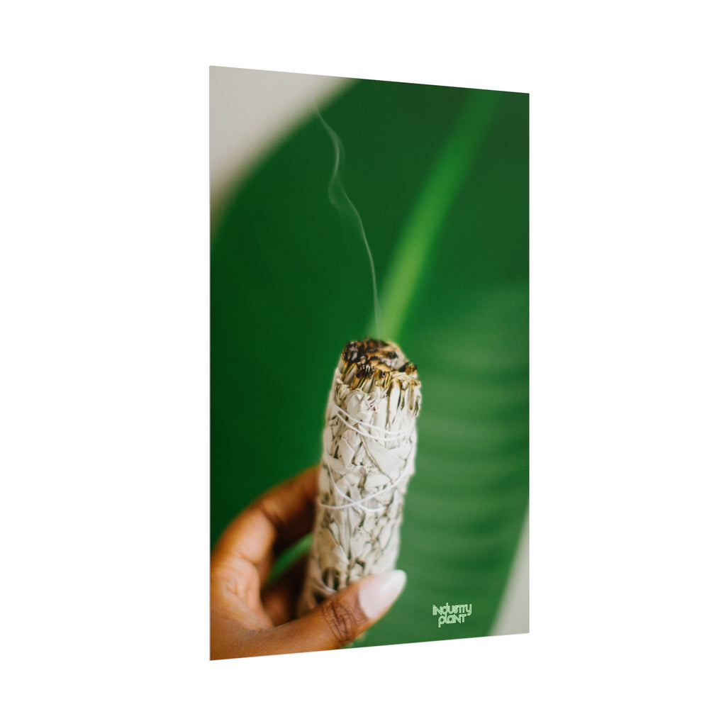 HER SAGING GRACE Sage Smudge Fine Art Poster — Botanical Aromatherapy Wall Fine Art by INDUSTRY PLANT @AutoPaybump