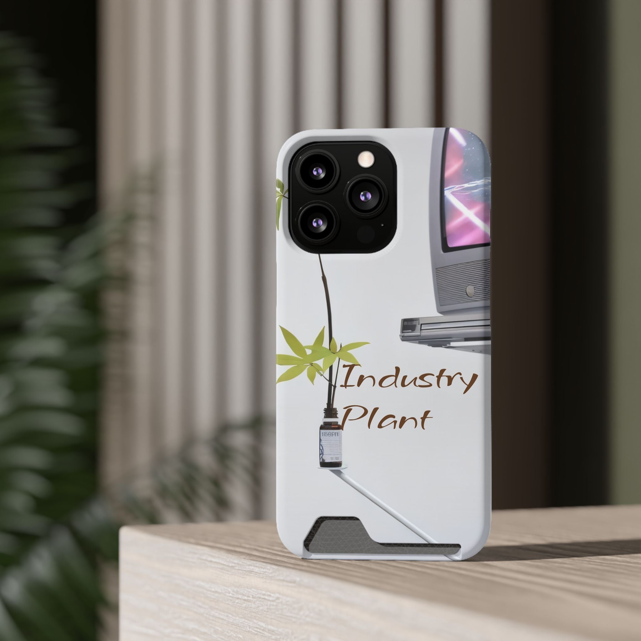 WEED TV Stylish Phone Case with Card Holder by Industry Plant @AutoPaybump