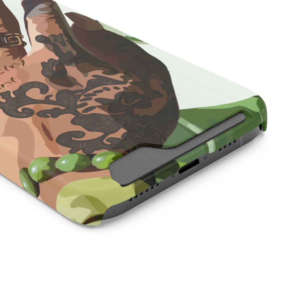 TATTED GREEN THUMB Stylish Phone Case with Card Holder by Industry Plant @AutoPaybump