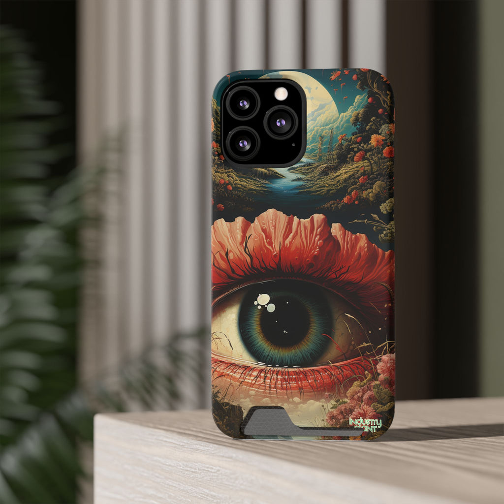 Eye Bloom Here... Stylish Phone Case with Card Holder by INDUSTRY PLANT @AutoPaybump