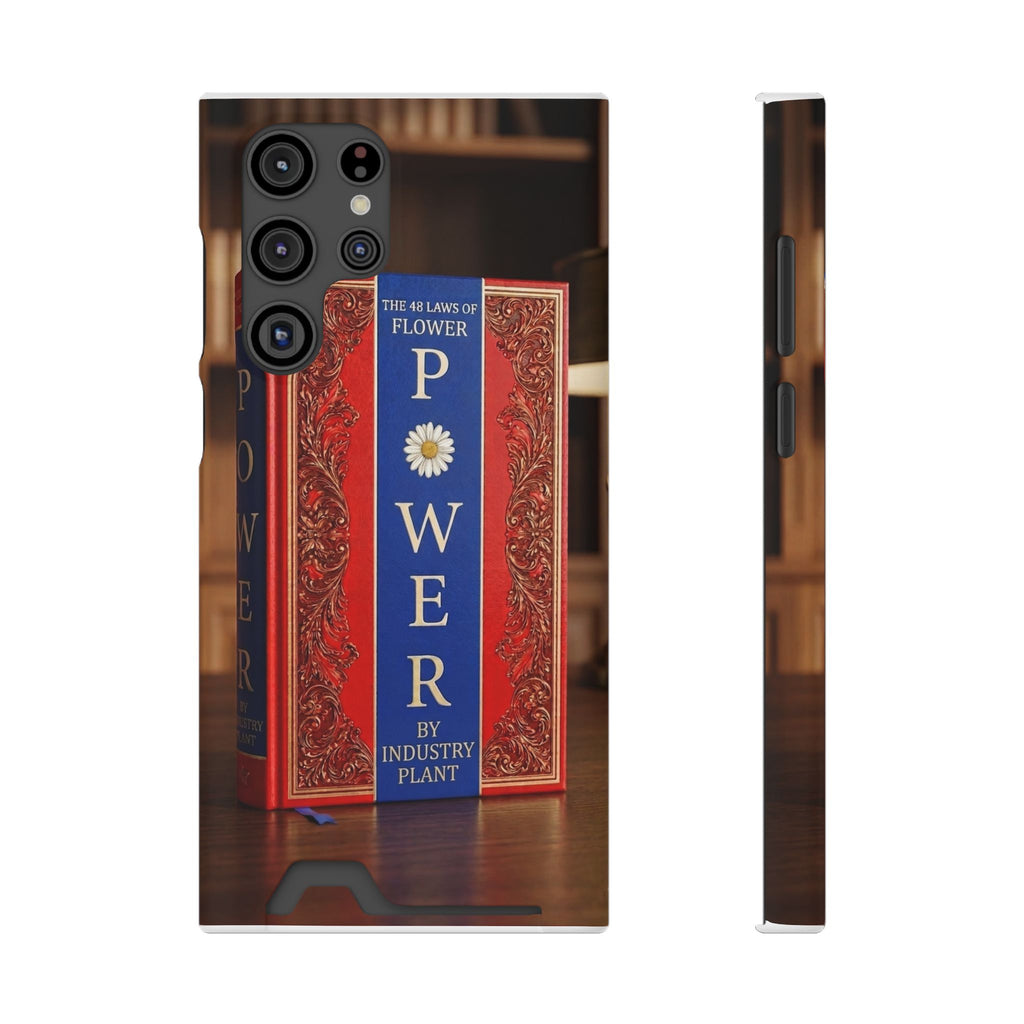 48 LAWS of FLOWER POWER Stylish Phone Case with Card Holder by INDUSTRY PLANT